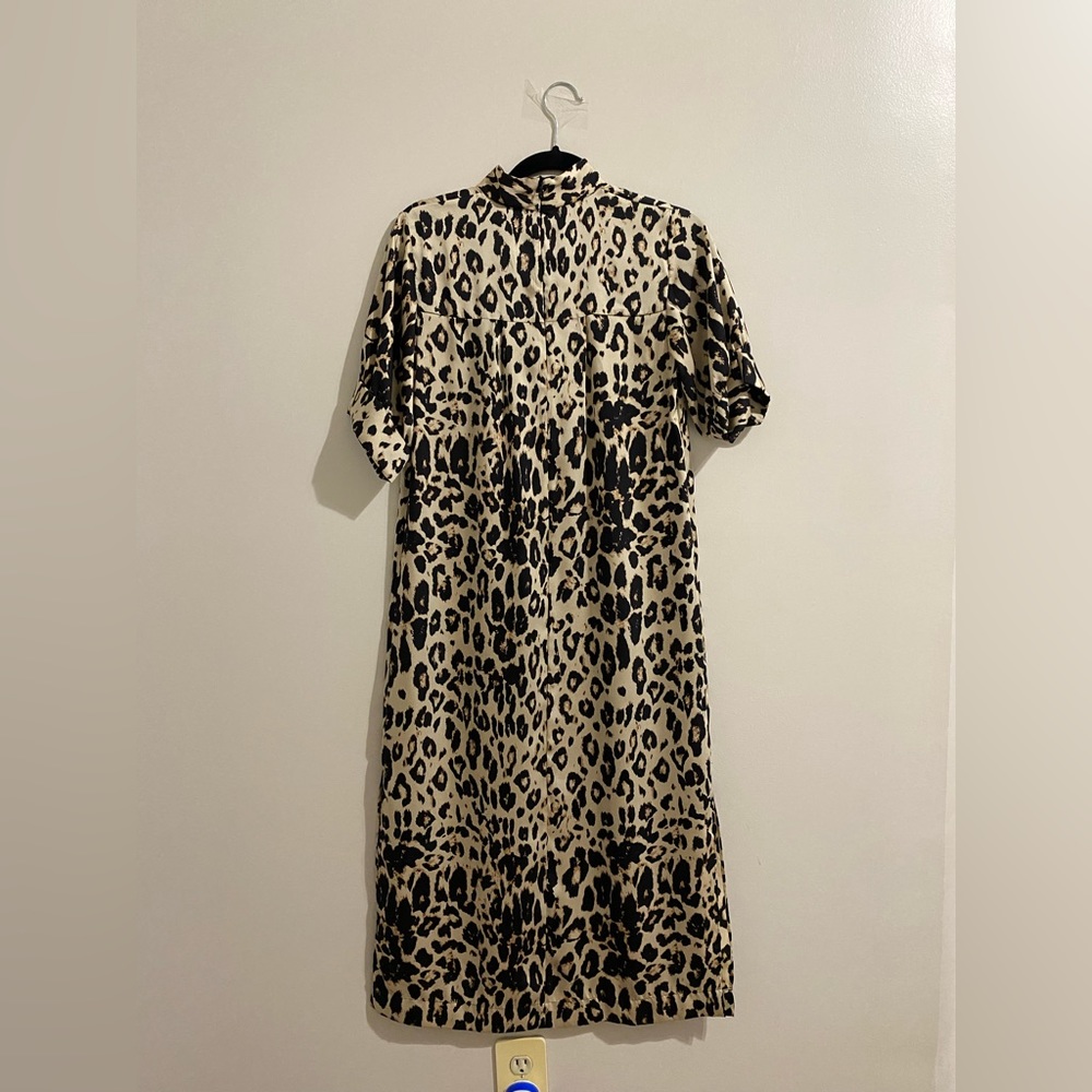Cheetah print maxi dress